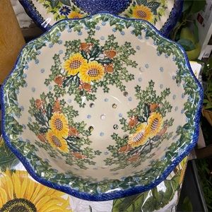 Polish Pottery Colander